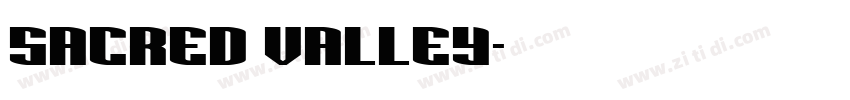 Sacred Valley字体转换